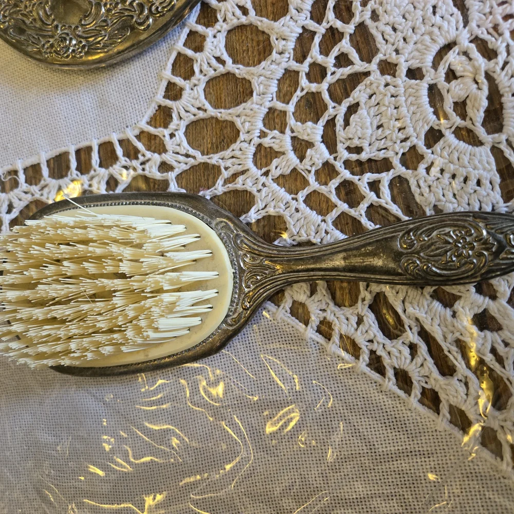 Vintage Victorian Silver Plate Vanity Dresser Set-TIA - Picture 6 of 10